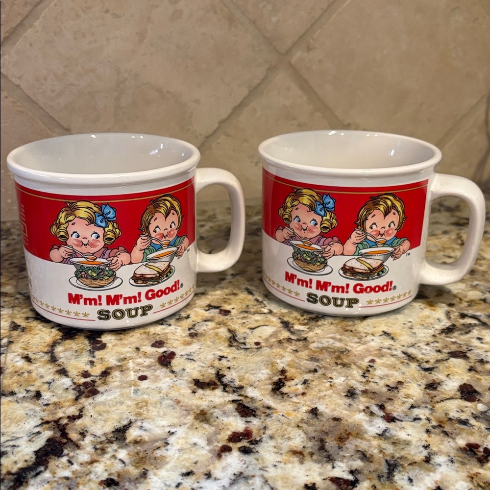 1989 Campbell Soup Company M'm! M'm! Good! Mugs 14oz